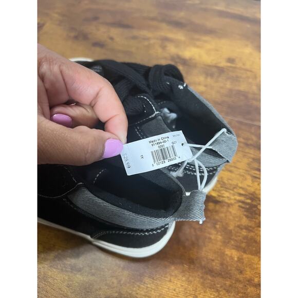 NWT Old navy boys 1y black retro y2k hightop sneakers - Picture 3 of 8